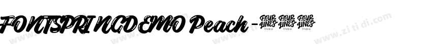 FONTSPRINGDEMO Peach字体转换